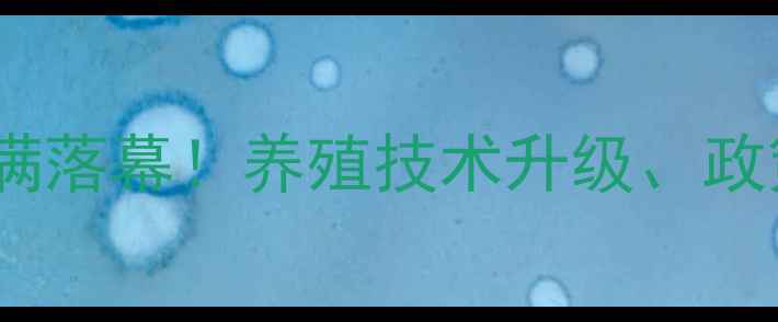 图片 广西饲料行业峰会圆满落幕！养殖技术升级、政策解读与市场趋势全1
