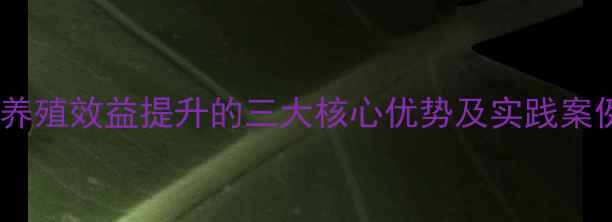 图片 微生态饲料技术：养殖效益提升的三大核心优势及实践案例（附最新数据）2