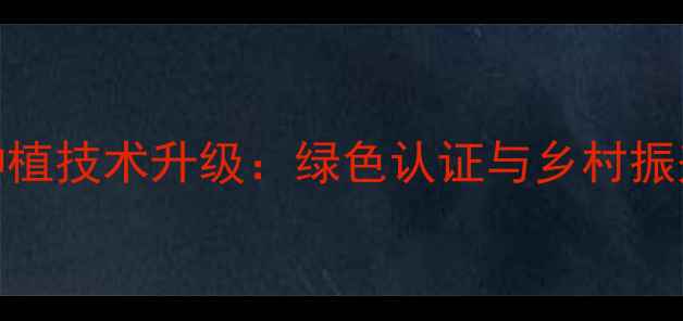 图片 无农药章丘大葱生态种植技术升级：绿色认证与乡村振兴双驱动发展模式探析