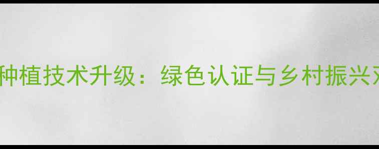 图片 无农药章丘大葱生态种植技术升级：绿色认证与乡村振兴双驱动发展模式探析1