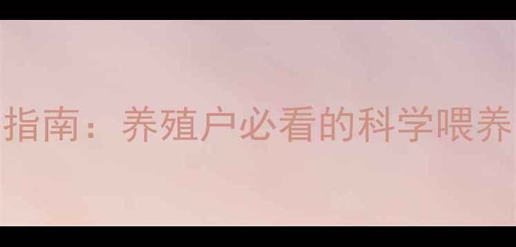 图片 最新版！麸皮饲料分类指南：养殖户必看的科学喂养全攻略（附搭配方案）