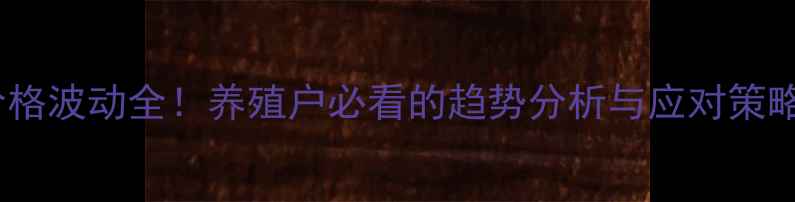 图片 最新行情获嘉县生猪价格波动全！养殖户必看的趋势分析与应对策略（附今日详细报价）1