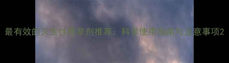 图片 最有效的灭生性除草剂推荐：科学使用指南与注意事项2