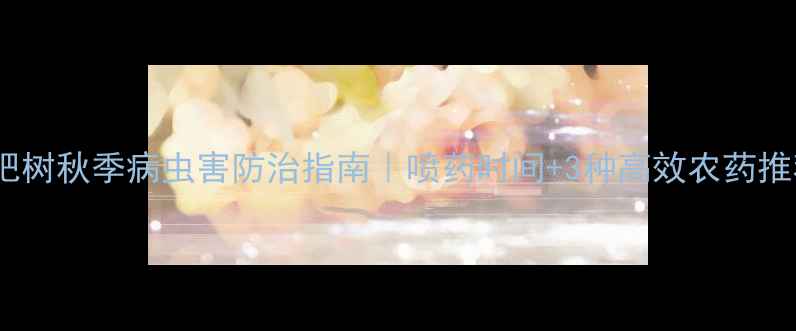 图片 枇杷树秋季病虫害防治指南｜喷药时间+3种高效农药推荐1