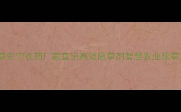 图片 核心草安宁农药厂家直销高效除草剂智慧农业除草方案2