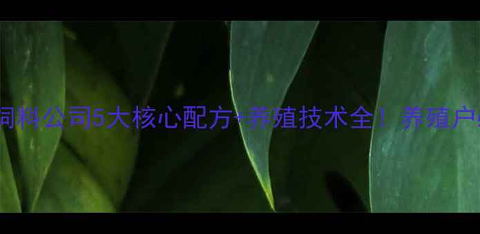 图片 济南长毛兔饲料公司5大核心配方+养殖技术全！养殖户必看干货🐇2