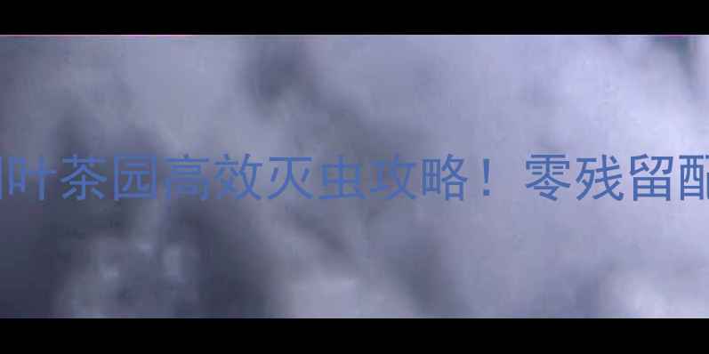 图片 烟皇安地净杀虫剂｜烟叶茶园高效灭虫攻略！零残留配方守护全年丰收🌱🔥2