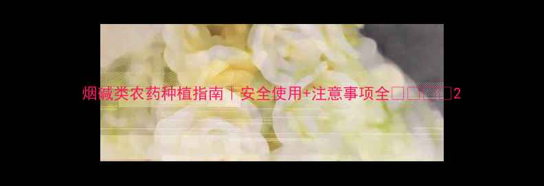 图片 烟碱类农药种植指南｜安全使用+注意事项全🌱💡⚠️2