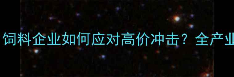 图片 玉米价格持续上涨：饲料企业如何应对高价冲击？全产业链深度与应对策略2