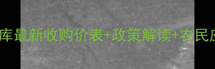 图片 玉米收购价格波动全粮库最新收购价表+政策解读+农民应对指南（收藏备用）1