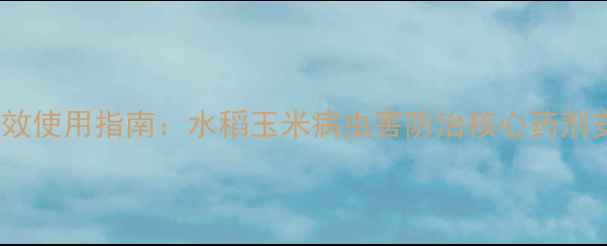 图片 甲氧虫威高效使用指南：水稻玉米病虫害防治核心药剂安全施用全1