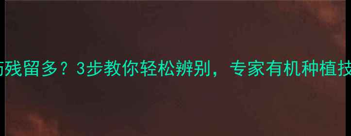 图片 红萝卜农药残留多？3步教你轻松辨别，专家有机种植技巧！🥕✨1