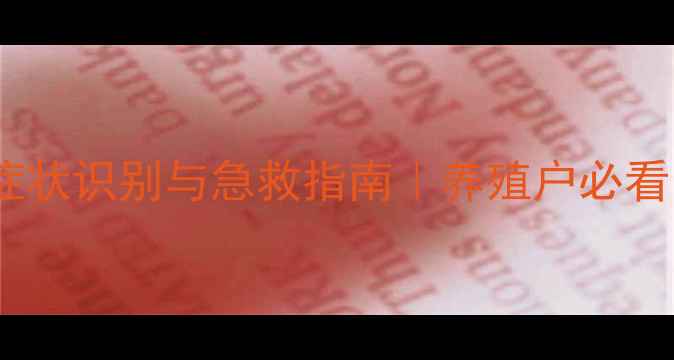 图片 绵羊饲料中毒症状识别与急救指南｜养殖户必看！附预防措施1