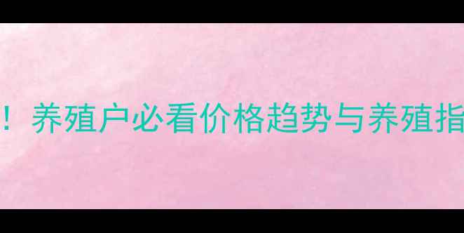 图片 肉鸡苗最新报价表！养殖户必看价格趋势与养殖指南（附详细分析）