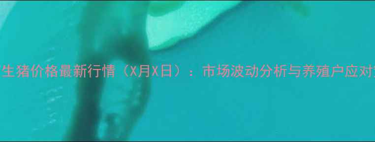 图片 胶南生猪价格最新行情（X月X日）：市场波动分析与养殖户应对策略