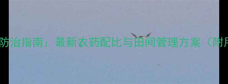 图片 芋头疫病科学防治指南：最新农药配比与田间管理方案（附用药时间表）1