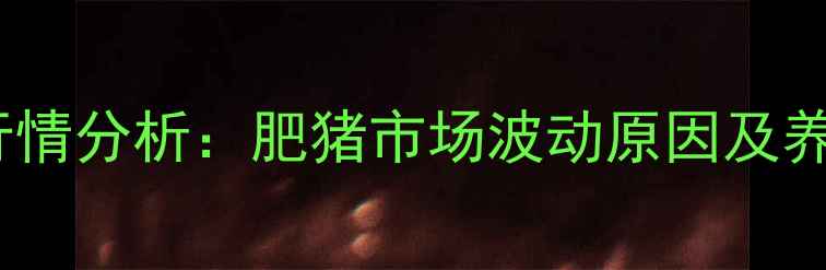图片 莒县生猪价格今日行情分析：肥猪市场波动原因及养殖户应对策略解读2