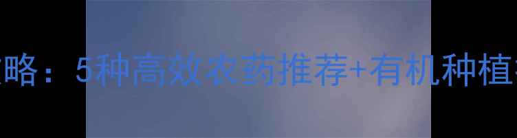 图片 莲藕病虫害防治全攻略：5种高效农药推荐+有机种植技巧，助你增产增收