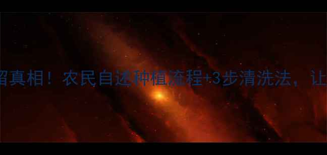 图片 莴笋农药残留真相！农民自述种植流程+3步清洗法，让你吃得安心1