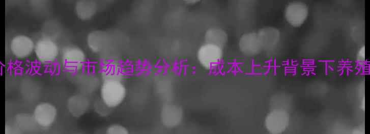 图片 进口饲用玉米价格波动与市场趋势分析：成本上升背景下养殖企业应对策略2