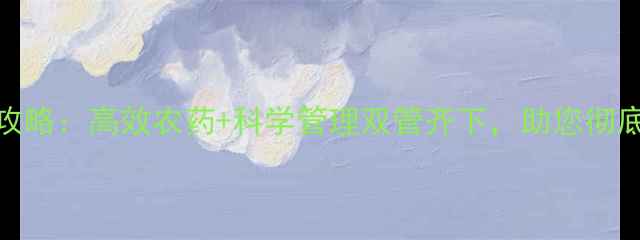 图片 鸭舌草根除全攻略：高效农药+科学管理双管齐下，助您彻底告别田间杂草