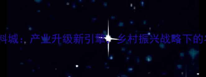 图片 龙岩闽西粮油饲料城：产业升级新引擎，乡村振兴战略下的农业现代化实践2