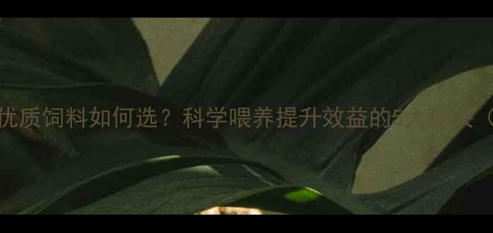 图片 🌟养殖户必看优质饲料如何选？科学喂养提升效益的5大秘诀（附选购指南）