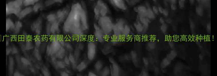 图片 🌟广西田泰农药有限公司深度：专业服务商推荐，助您高效种植！1