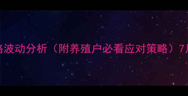 图片 🌟郯城生猪价格波动分析（附养殖户必看应对策略）7月最新行情解读