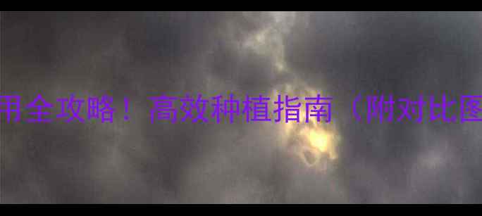 图片 🌱收可多农药使用全攻略！高效种植指南（附对比图+避坑指南）🌾1