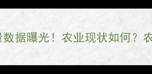 图片 🌱深度中国农药使用量数据曝光！农业现状如何？农民必看生态保护指南2