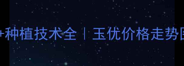 图片 🌱爱玉优最新价格+种植技术全｜玉优价格走势图+市场前景预测💰