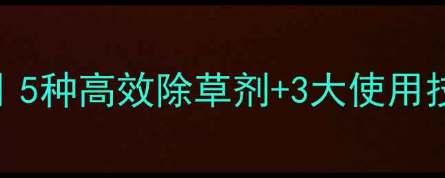 图片 🌱牛繁缕除草全攻略｜5种高效除草剂+3大使用技巧，助你轻松清田！