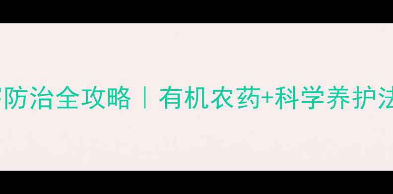 图片 🌱猕猴桃树病虫害防治全攻略｜有机农药+科学养护法（附用药清单）1