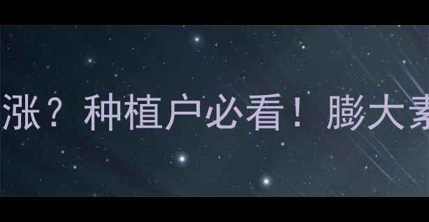 图片 🌱花生膨大素价格暴涨？种植户必看！膨大素多少钱一公斤？🔍2