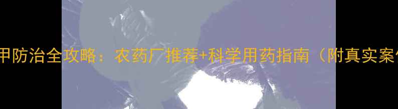 图片 🌱跳甲防治全攻略：农药厂推荐+科学用药指南（附真实案例）2