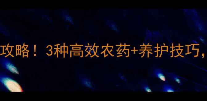 图片 🌳杉树叶枯病全攻略！3种高效农药+养护技巧，拯救枯黄杉树2