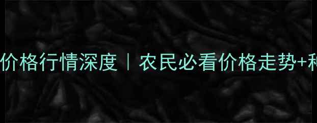 图片 🌾山东小麦价格行情深度｜农民必看价格走势+种植攻略🌾2