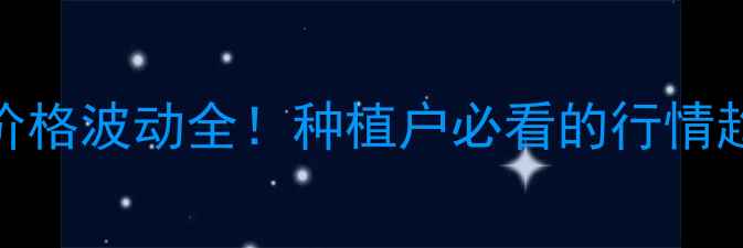 图片 🌾普兰店玉米价格波动全！种植户必看的行情趋势与应对策略