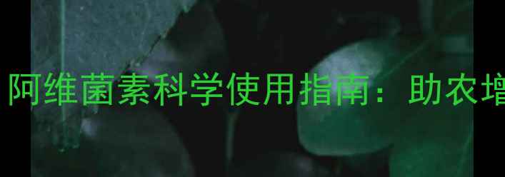 图片 🌾水稻虫害克星！阿维菌素科学使用指南：助农增收的5大关键技巧