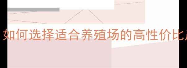 图片 🌾河南优质饲料厂家推荐：如何选择适合养殖场的高性价比产品？最新名单及选厂指南