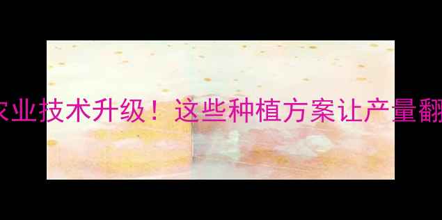 图片 🌾泉州德盛农药｜农业技术升级！这些种植方案让产量翻倍，附赠种植指南2