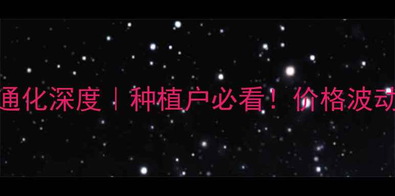 图片 🌾玉米价格通化深度｜种植户必看！价格波动背后的秘密