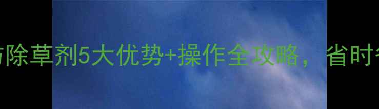 图片 🌾玉米种植必看！飞防除草剂5大优势+操作全攻略，省时省力增产秘籍大公开！