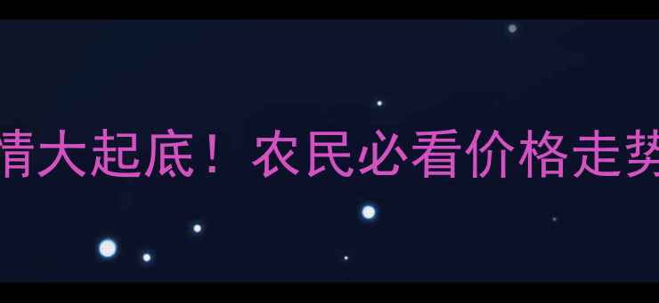 图片 🌾玉米纤维价格行情大起底！农民必看价格走势+收购技巧全攻略1