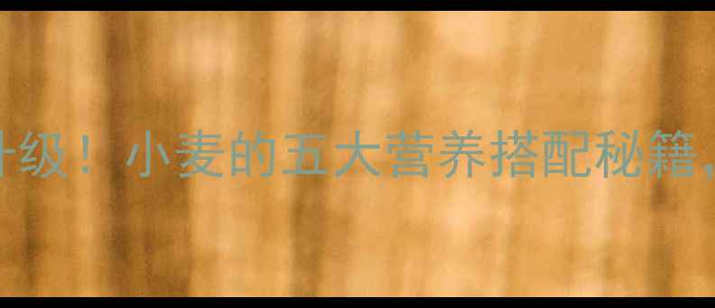 图片 🌾禽饲料配方升级！小麦的五大营养搭配秘籍，养殖户必看🐔