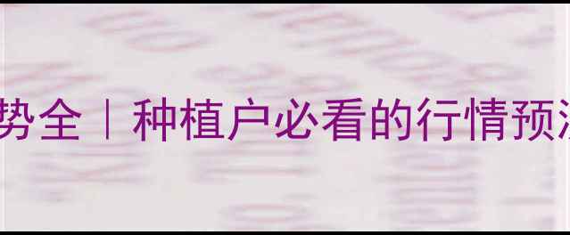 图片 🌾麸皮价格走势全｜种植户必看的行情预测与应对策略1