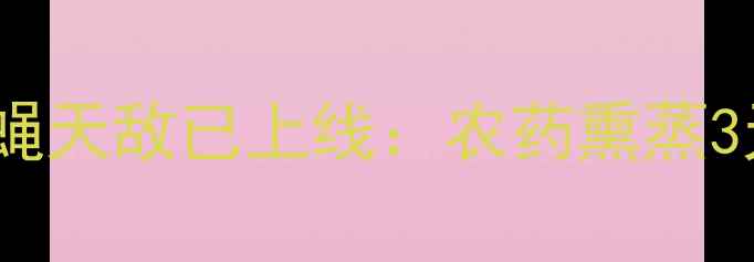 图片 🍊柑橘种植区必看！果蝇天敌已上线：农药熏蒸3天见效，果农亲测有效2