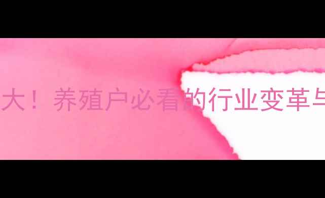 图片 📌饲料淘汰大！养殖户必看的行业变革与转型指南2