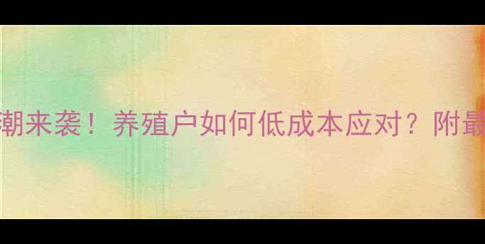 图片 📢饲料涨价潮来袭！养殖户如何低成本应对？附最新解决方案